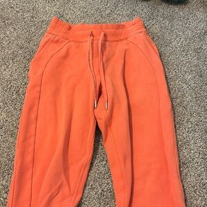 Orange Lululemon Scuba Pants